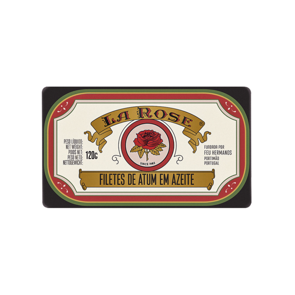 Lombos de Atum em Pedaços em Azeite de Oliva 120g - La Rose
