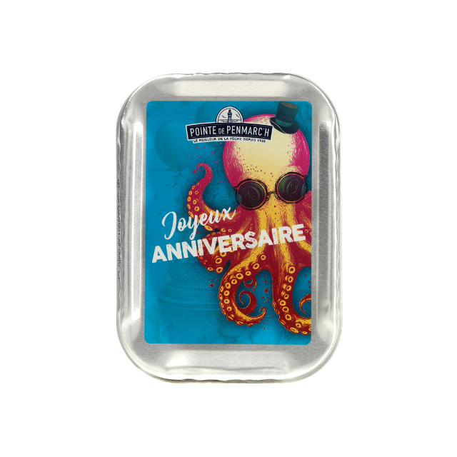Sardinha Colecionável JOYEUX ANNIVERSAIRE (Poulpe) 115g - Point de Penmarc'h