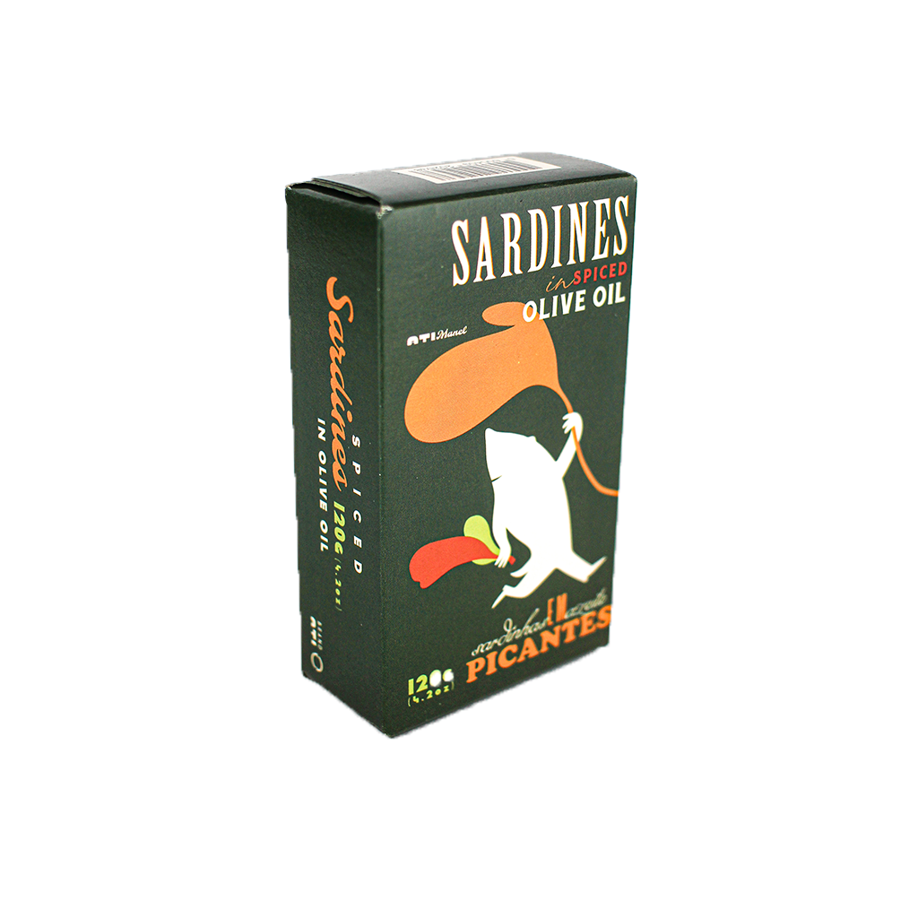 Sardinhas com Picles em Azeite Picante 120g - Ati Manel