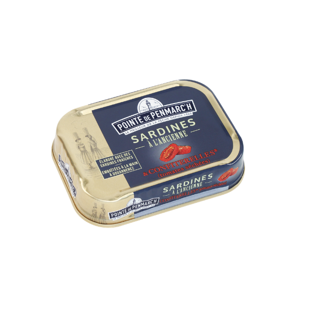 Sardinhas em Azeite de Oliva e Tomate Seco 115g - Pointe de Penmarc'h