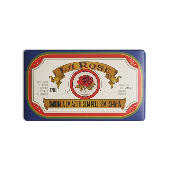 Sardinhas sem Pele e sem Espinha em Azeite de Oliva 120g - La Rose