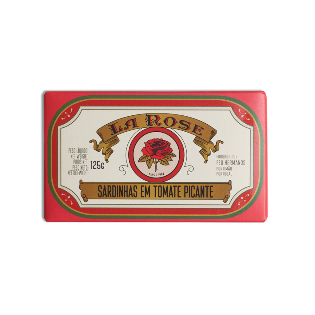 Sardinhas ao Molho de Tomate Picante com Azeite de Oliva 125g - La Rose