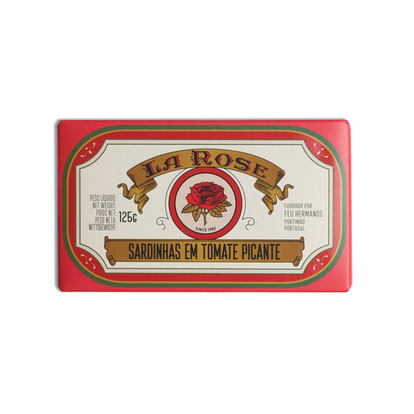 Sardinhas ao Molho de Tomate Picante com Azeite de Oliva 125g - La Rose