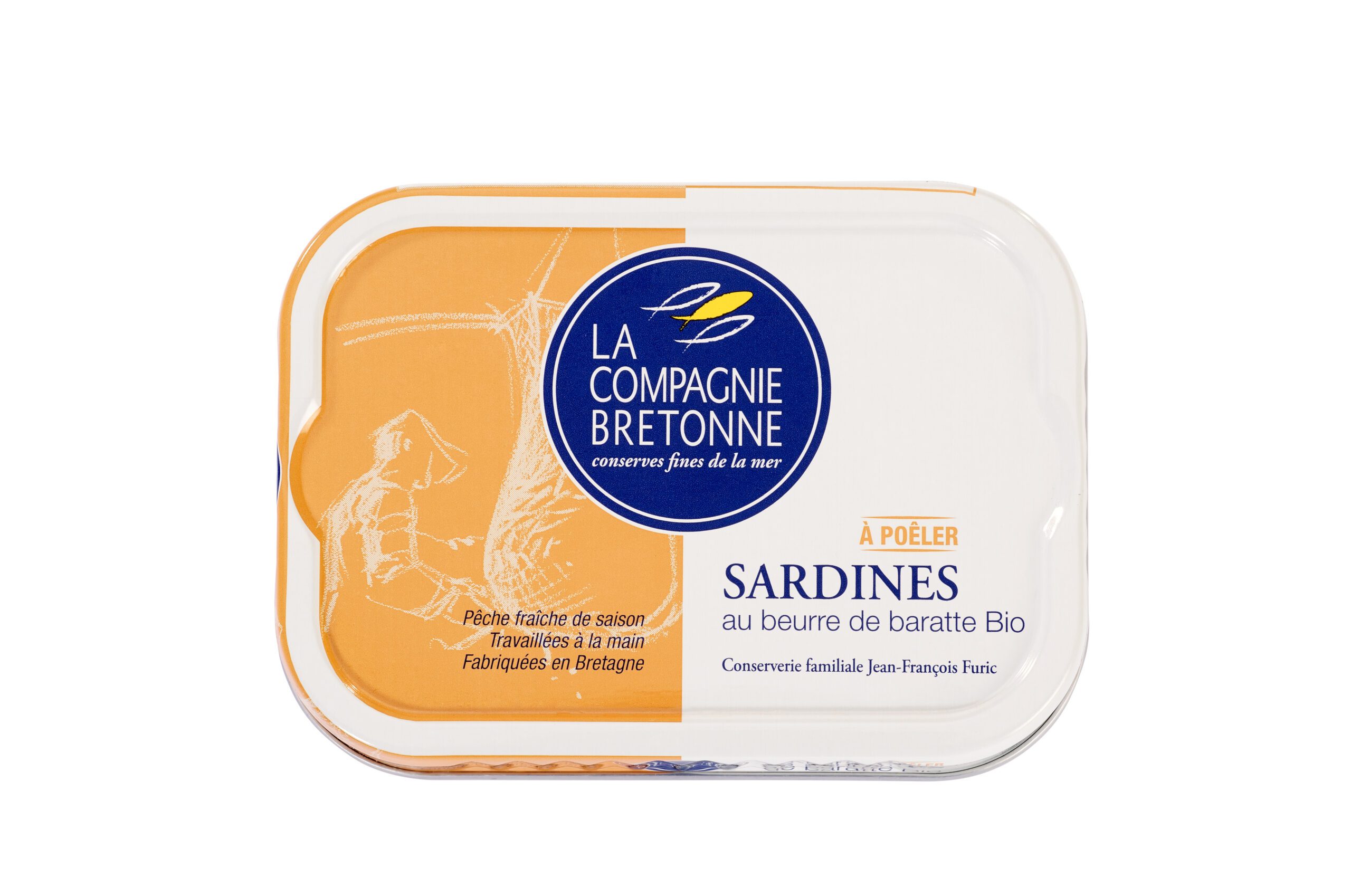 Sardines au Beurre de Baratte - La Compagnie Bretonne - Fui ao Mar
