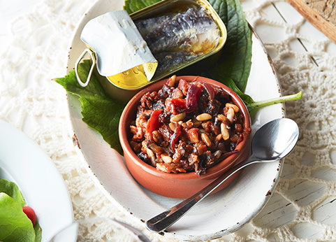 foto da receita de caponata de sardinha