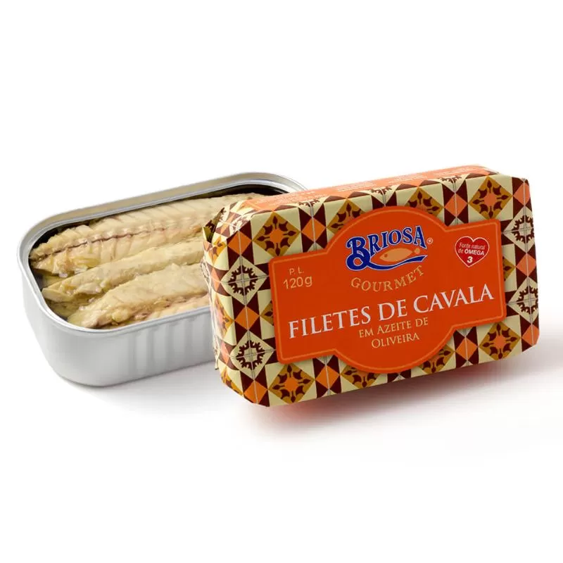 FILETES DE CAVALA EM AZEITE PICANTE COM CONDIMENTOS