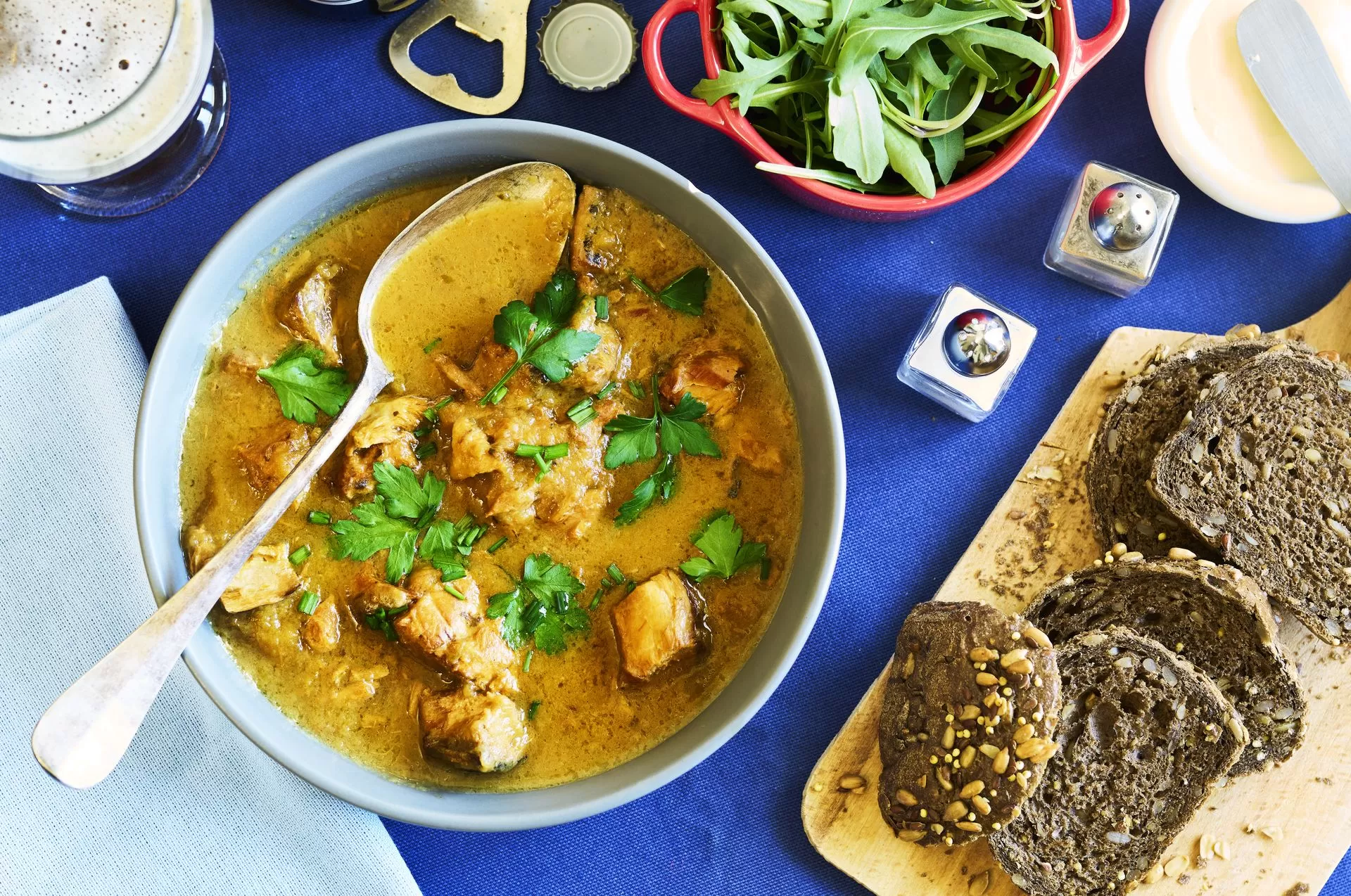 foto da receita de sopa de cavala em conserva